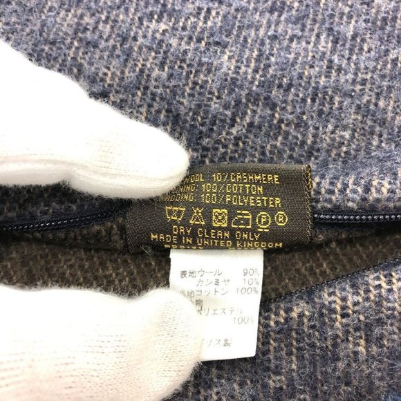 LOUIS VUITTON logo Cushion Cover cushion Wool / Cashmere Navy - Picture 12 of 16